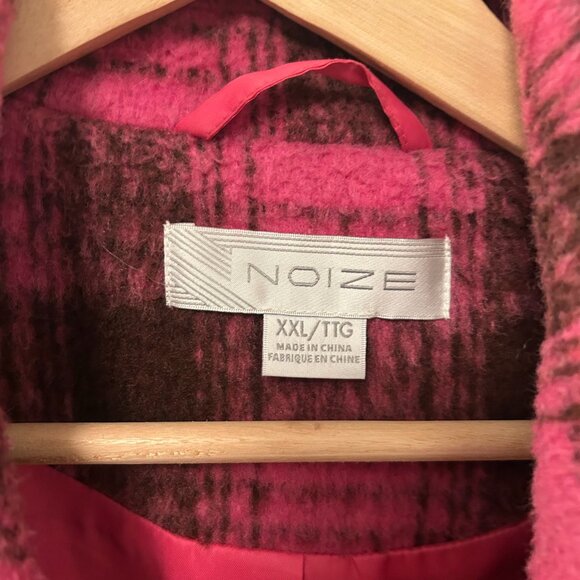 Noize Long Length Vegan Wool Coat - Picture 3 of 8